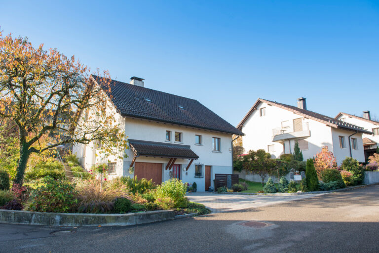 Elgg, Switzerland. October 30, 2017 ; Swiss house in small town , Switzerland.