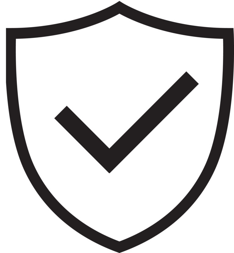 Shield check mark icon vector illustration
